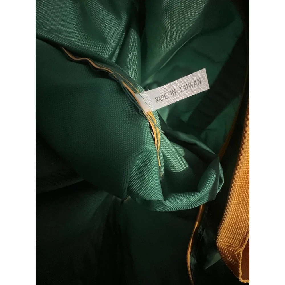 Vintage 1980s Franklin Sugar Ray Leonard Gym Duffle‎ Bag Green Yellow 22